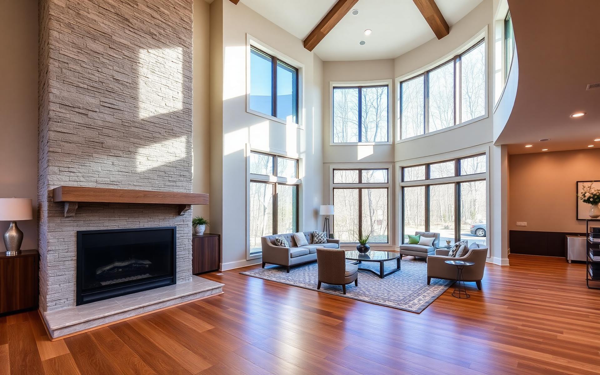Custom home interior by Stoneview Builders