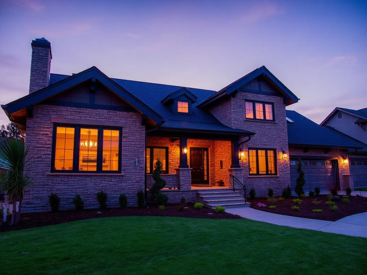 Custom home exterior
